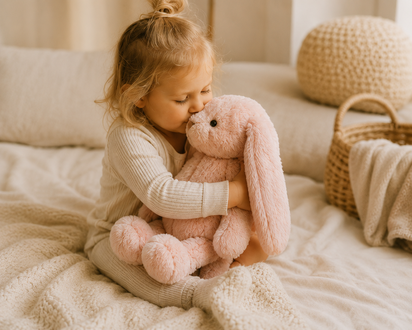 Plysbamse - Rosa kanin