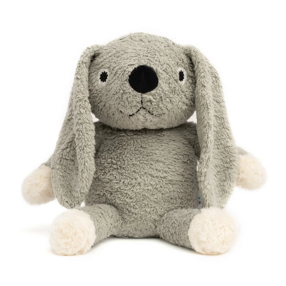 Økologisk plysbamse - grå kanin