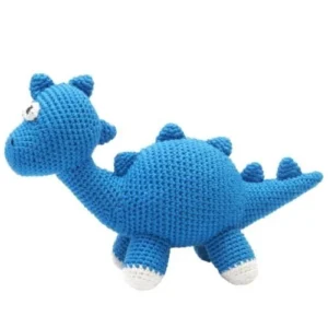 Hæklet XL dino (blå)