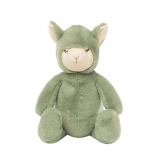 Plysbamse -- Støvet grøn lama (30cm)