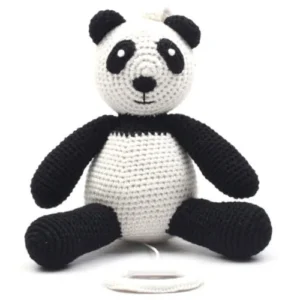Hæklet spilledåse -- panda