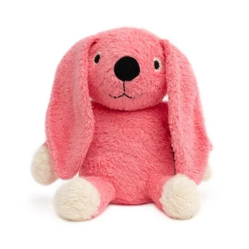 Økologisk XL plysbamse -- pink kanin