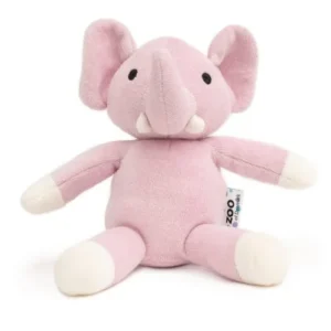 Økologisk velourbamse -- lyselilla elefant