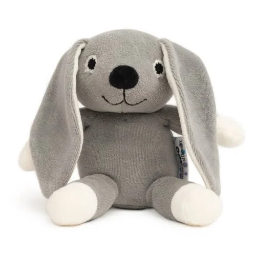 Økologisk velourbamse -- grå kanin